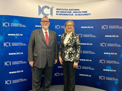 The visit of H.E. Mrs. Tamar Beruchashvili, Ambassador of Georgia to Romania, at ICI Bucharest